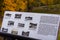 UkmergÄ— city park in autumn colors. Cozy park with a beautiful view of the river Å ventoji